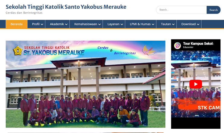 Screenshot Website Utama